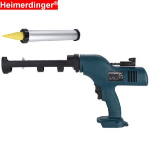 Pistola de calafateo inalámbrica, Control de 6 velocidades, Kit de pistola adhesiva para reparación del hogar, sellado y llenado, sin batería