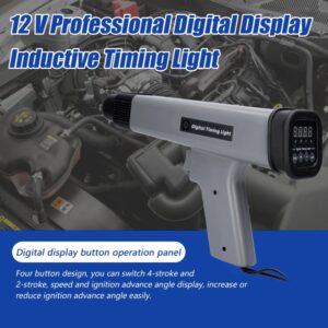 Luz de sincronización inductiva para coche y motocicleta, Detector de lámpara estroboscópica de encendido de motor de gasolina, 12 V