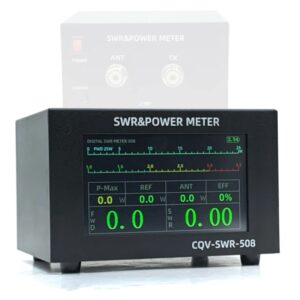 Medidor SWR Digital de alta potencia de 200W con frecuencia de 1,8-54Mhz, pantalla a Color IPS de 4,3 pulgadas, apagado automático y capacidad de ajuste fino