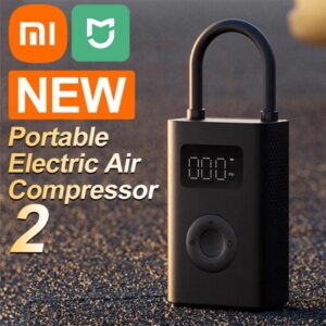 Xiaomi-compresor de aire Mijia 2, bomba de aire eléctrica portátil, 2 sensores de neumáticos, Treasure 2 inflable para coche y bicicleta, novedad de 2023