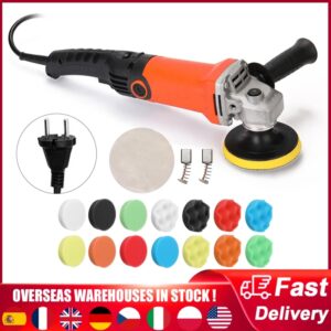 Pulidora eléctrica de 1200W, máquina pulidora de encerado de coche con velocidad ajustable de 8000RPM, herramienta de pulido para muebles de automóvil, bricolaje