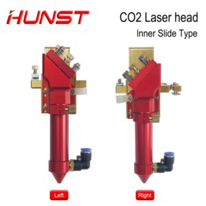 Hunst cabezal láser de CO2 deslizante interior con boquilla para riel interior, piezas de repuesto para máquina de grabado y corte láser