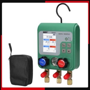 Medidor de colector Digital de refrigeración, probador de colector de presión de vacío Digital, probador de temperatura de aire acondicionado, herramienta de válvulas