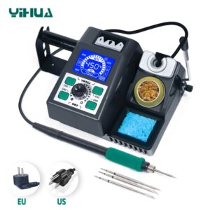 YIHUA-soldador de calefacción 982 reembolsado, estación de soldadura electrónica compatible con mango de hierro C210