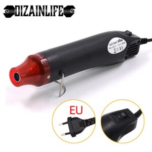 Pistola de aire caliente de 220V, soplador de temperatura de soldadura, bricolaje, artesanía, energía eléctrica, Mini pistola de calor para tubo retráctil, envoltura de coche