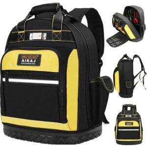 AIRAJ mochila multifuncional para herramientas, organizador resistente al agua, electricista profesional, portátil, bolsa completa de almacenamiento