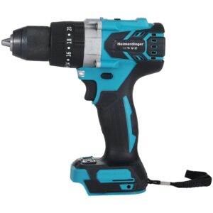 Taladro Inalámbrico sin escobillas, taladro eléctrico de torsión 1300 In-lb(150N.m) para batería Makita, taladro conductor de 1/2 ", 2 taladros de velocidad Variable
