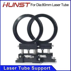 Hunst-Soporte láser de tubo de Metal Co2, marco de soporte fijo de 80mm de diámetro para máquina de grabado y corte láser