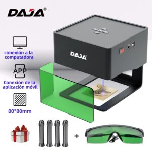 DAJA-grabador láser DJ6 CNC, máquina de grabado láser, 3000mw, Mini impresora rápida de logotipos, cortador de carpintería, madera y plástico