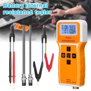 Probador de resistencia interna de voltaje de batería RC3563, LCD, alta precisión, 200Ω, 100V, Detector de batería de cuatro cables verdadero