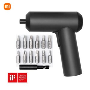 Xiaomi Mijia-destornillador eléctrico para el hogar, herramienta de torsión de 3,6 V, 2000mAh, 5n. M, con 12 brocas de tornillo S2